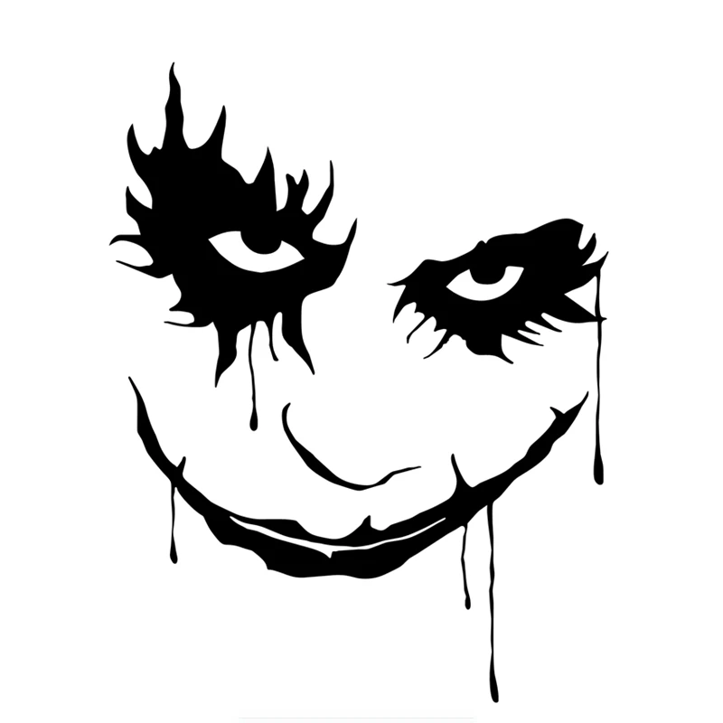 

Creative car stickers clown face personalized stickers laptop suitcase motorcycle car decoration car accessories