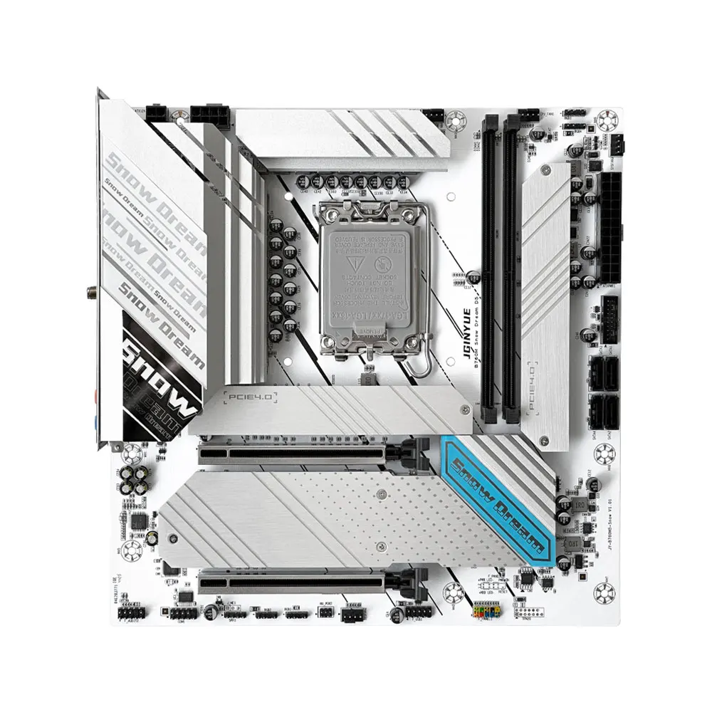 Imagem -06 - Jginyue-placa-mãe B760m Lga 1700 Intel Core i3 i5 i7 i9 12 ° 12 ° 12 ° 12 ° 11 ° Ddr5 B760m-snow Dream d5