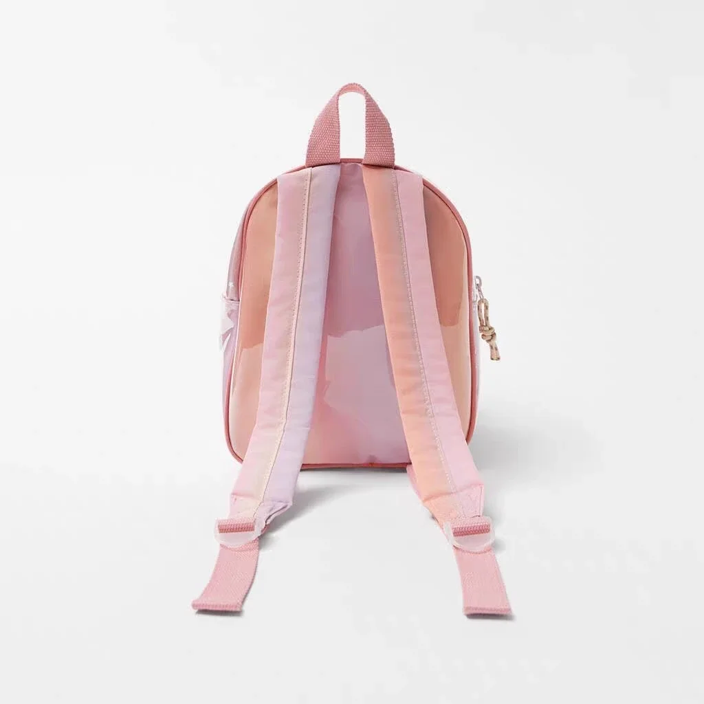 Pink Backpack Popular Fashion Design Children\'s Bag Baby Girl Kindergarten Schoolbag Cute New Style Kids Girls Two-shoulder Bag