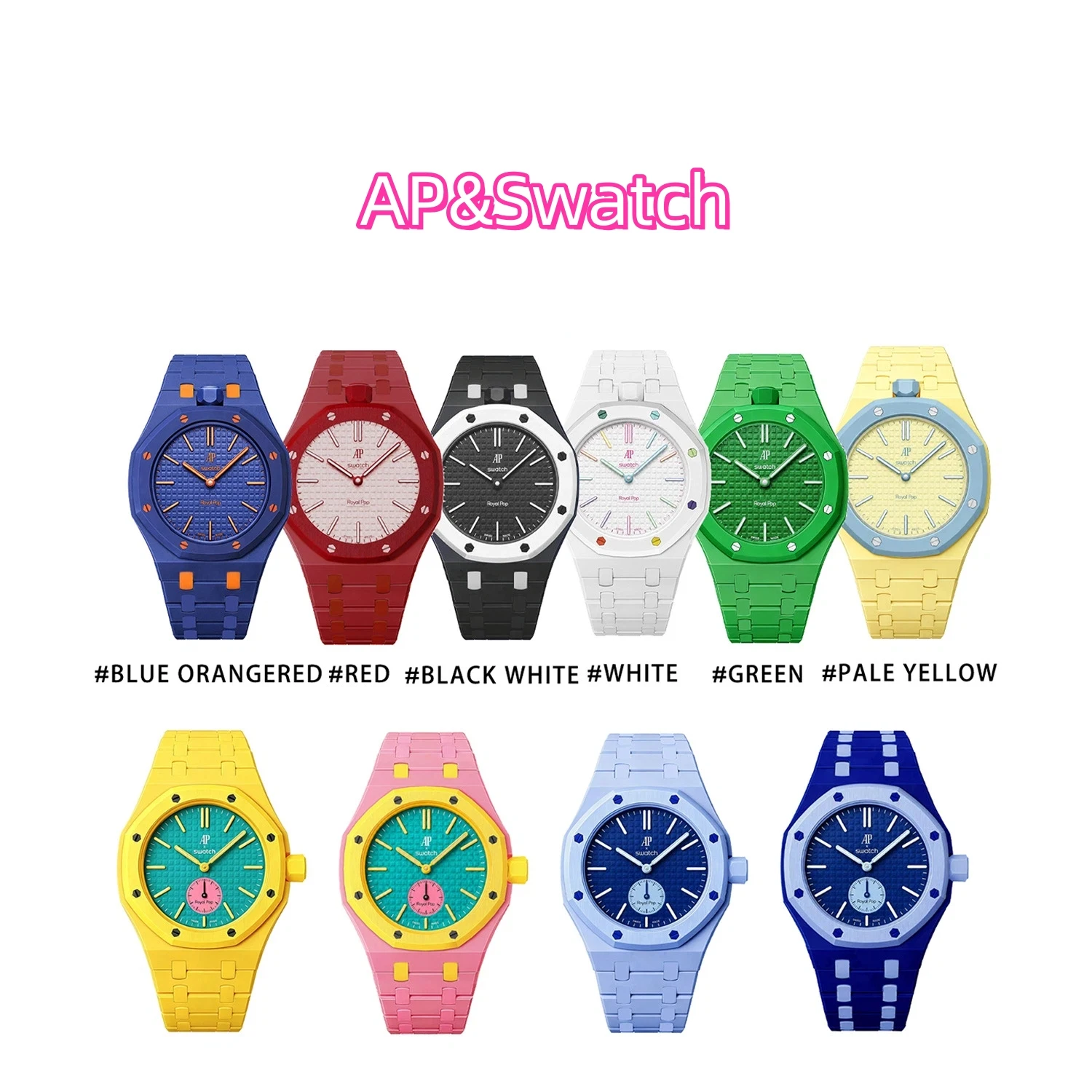 Image of 2026 Neues AP&Swatch Biokeramik Integriertes Modifiziertes Gehäuse und Armband in Zusammenarbeit mit AP und Swatch Uhrengehäuse