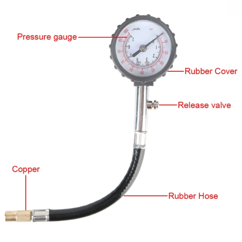 Mechanical high precision tire pressure gauge Tire pressure gauge Tire pressure agent Automobile tire pressure gauge