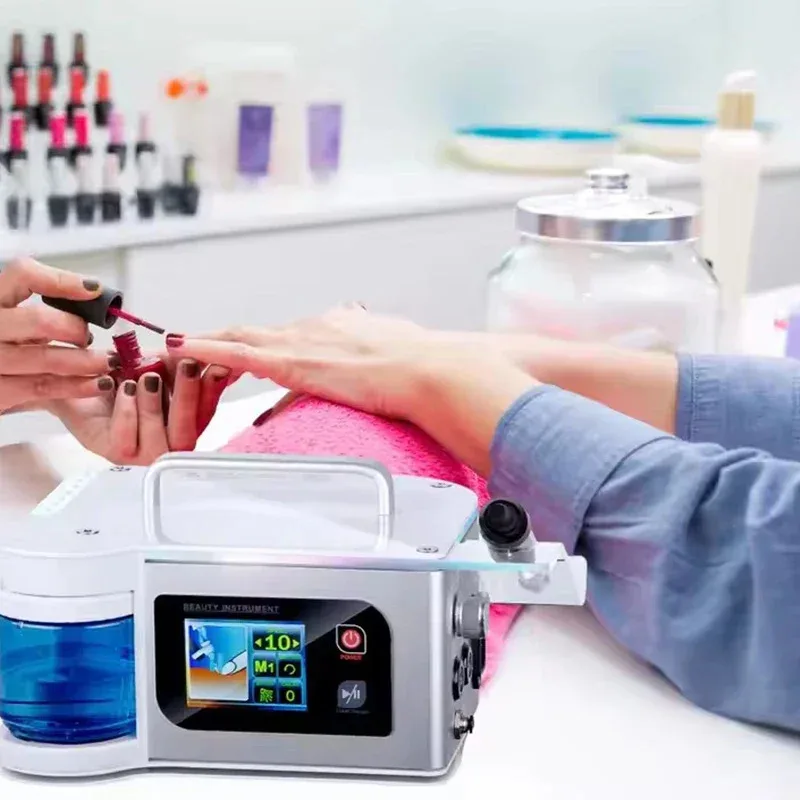 

40000 RPM High Speed Podiatry Drill - Water Spray Pedicure & Manicure Nail Polisher (Foot Spa Machine)