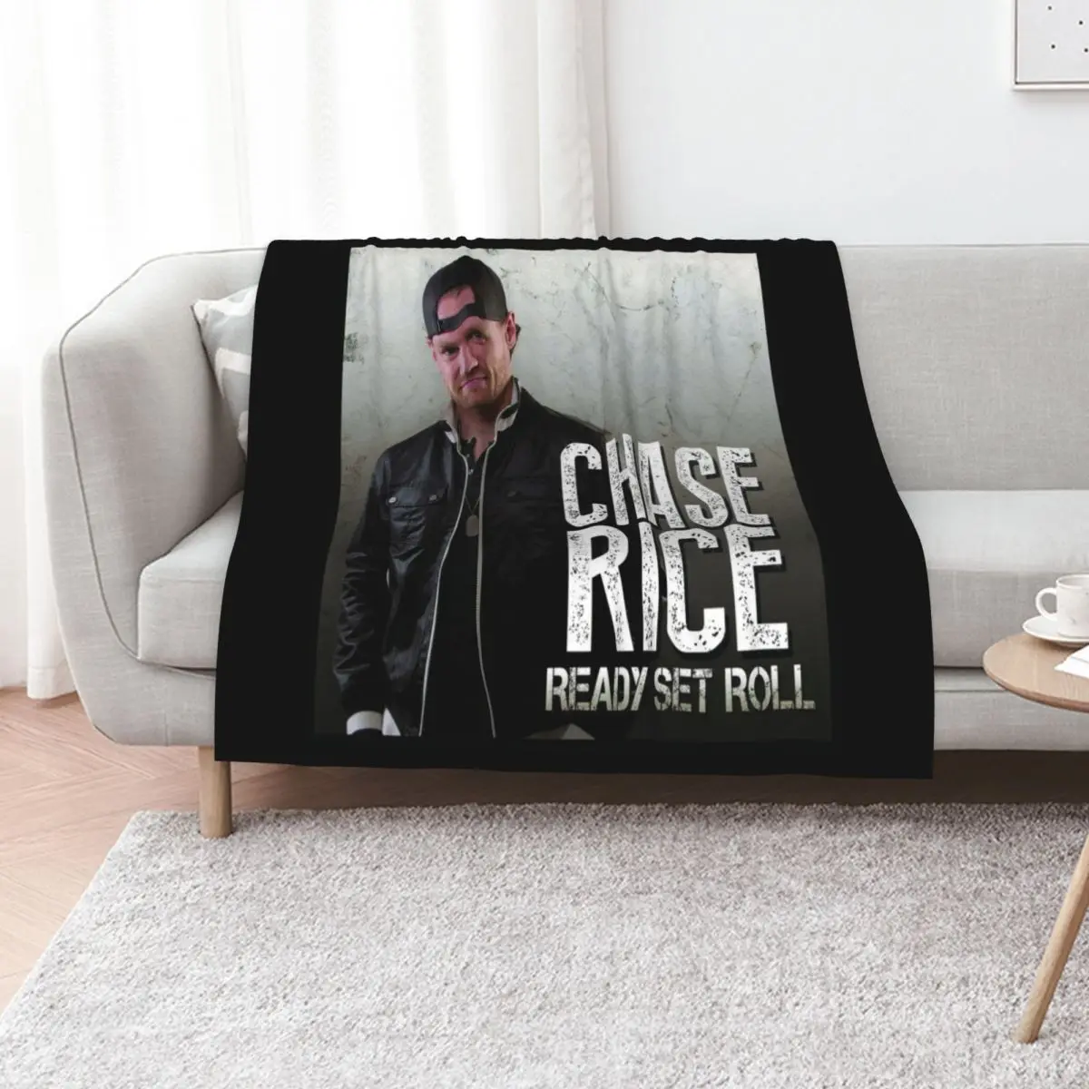 Chase Rice ready set roll Throw Blanket Sleeping Bag Custom Winter beds warm for winter Weighted Blankets
