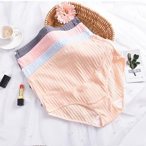 Weiche Baumwollhöche für schwangere Frauen, hohe Taille, einstellbar, nahtloser Bauch, Unterwäsche für Schwangerschaft, Unterwäsche, Plus Größe 6 Hauptverkäufe Cueca Baumwolle schwanger - №6