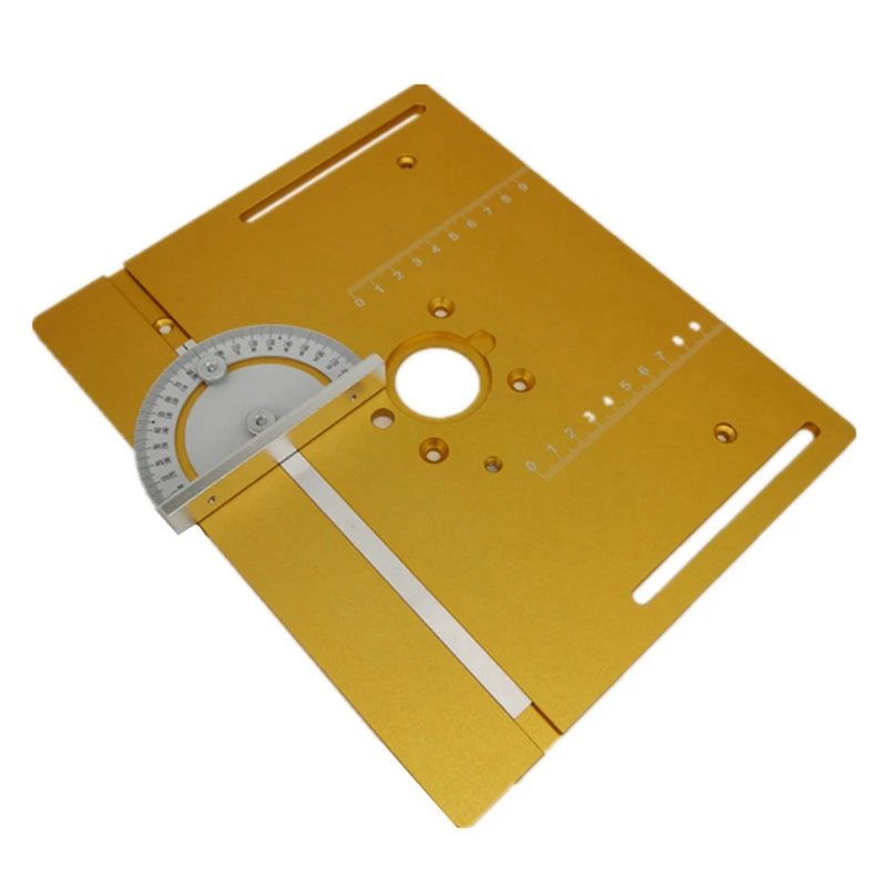 Router Table Insert Plate Miter Gauge For Woodworking Benches Table Saw Multifunctional Trimmer Engraving Machine