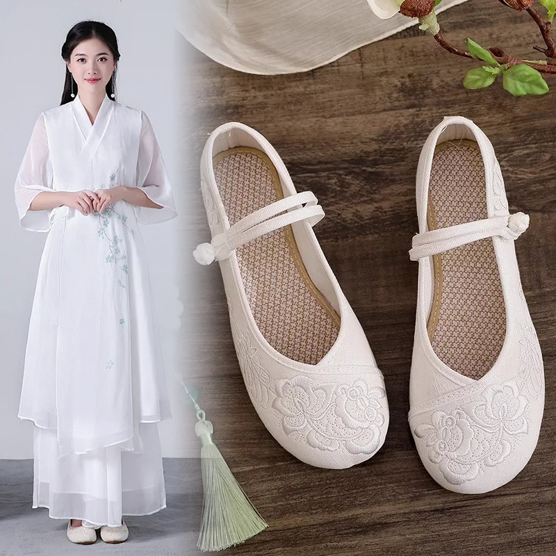 

Китайское традиционное женское платье Hanfu Work oes для взрослых, весна-лето, этнический Sle, Пекин, старая ткань, чай A...