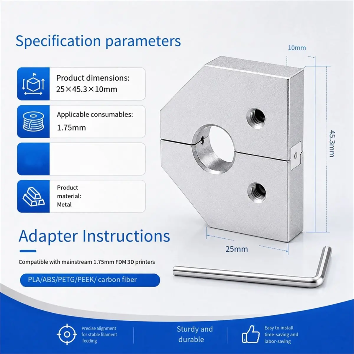 computer 1.75MM Filament Welder Connector Joiner Tool Filament Splicer Filament Welding for All Kind PLA/ABS/PETG 3d Printer