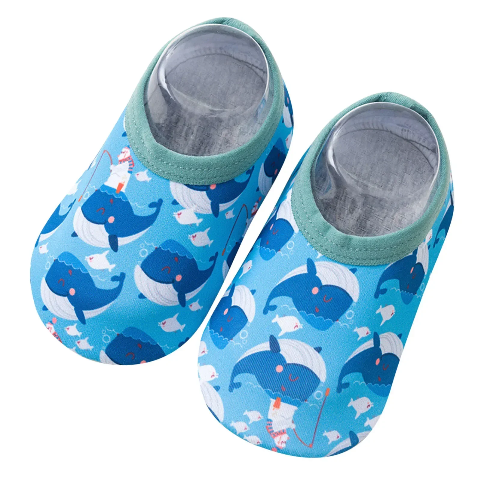 Zapatos de agua de dibujos animados para bebés, niños y niñas, descalzos, calcetines acuáticos, antideslizantes, para Surf, pesca, buceo, interiores y exteriores