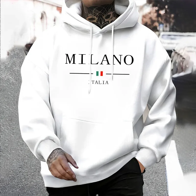 Heiße Verkäufe Herren Hoodies Gedruckt Casual Sweatshirts Im Freien Fitness Sport Jogging Männer Kleidung Mode Straße Pullover 2025, Tops
