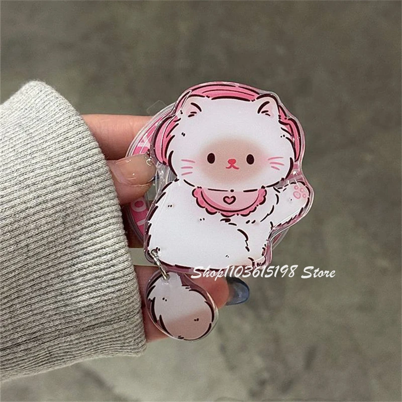 Korea Cute Cartoon Cat Magnetic Holder Grip Tok Griptok Phone Stand Phone Holder Support For iPhone 16 For Pad Magsafe Smart Tok