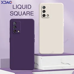 Luxury Cellphones Case Cover for OPPO A74 A95 4G Global Full Camera Protection OPPOA74 OPPOA95 Soft Square Liquid Silicone Armor