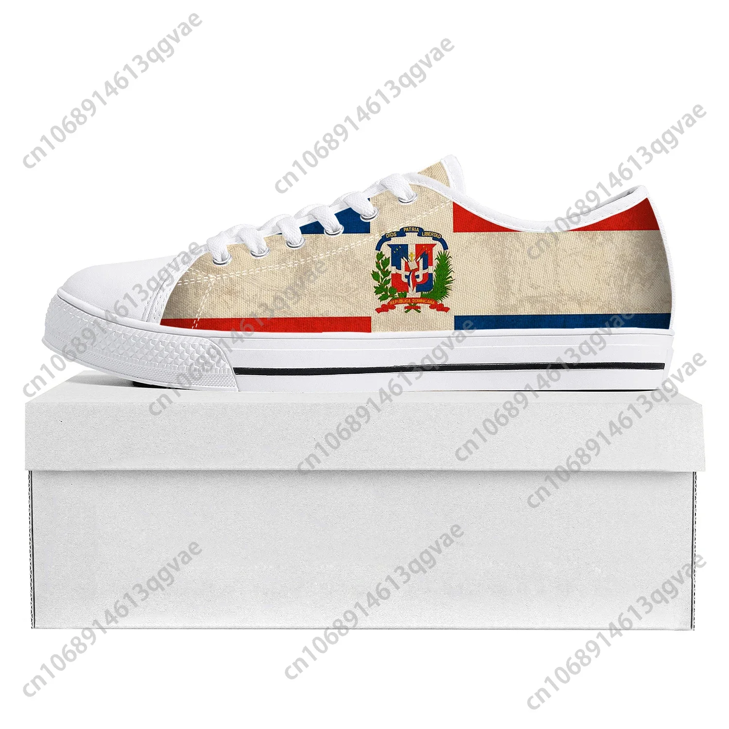 

Dominican Republic Flag Low Top High Quality Sneakers Mens Womens Teenager Canvas Sneaker Prode Casual Couple Shoes Custom Shoe