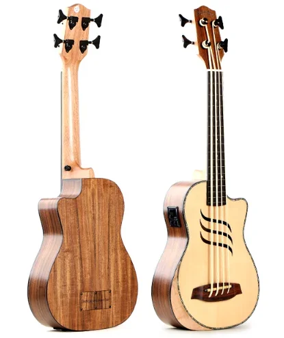 

Chinese Musical Instrument Manufacturer Electric Acoustic Ukulele Bass with Pick Up