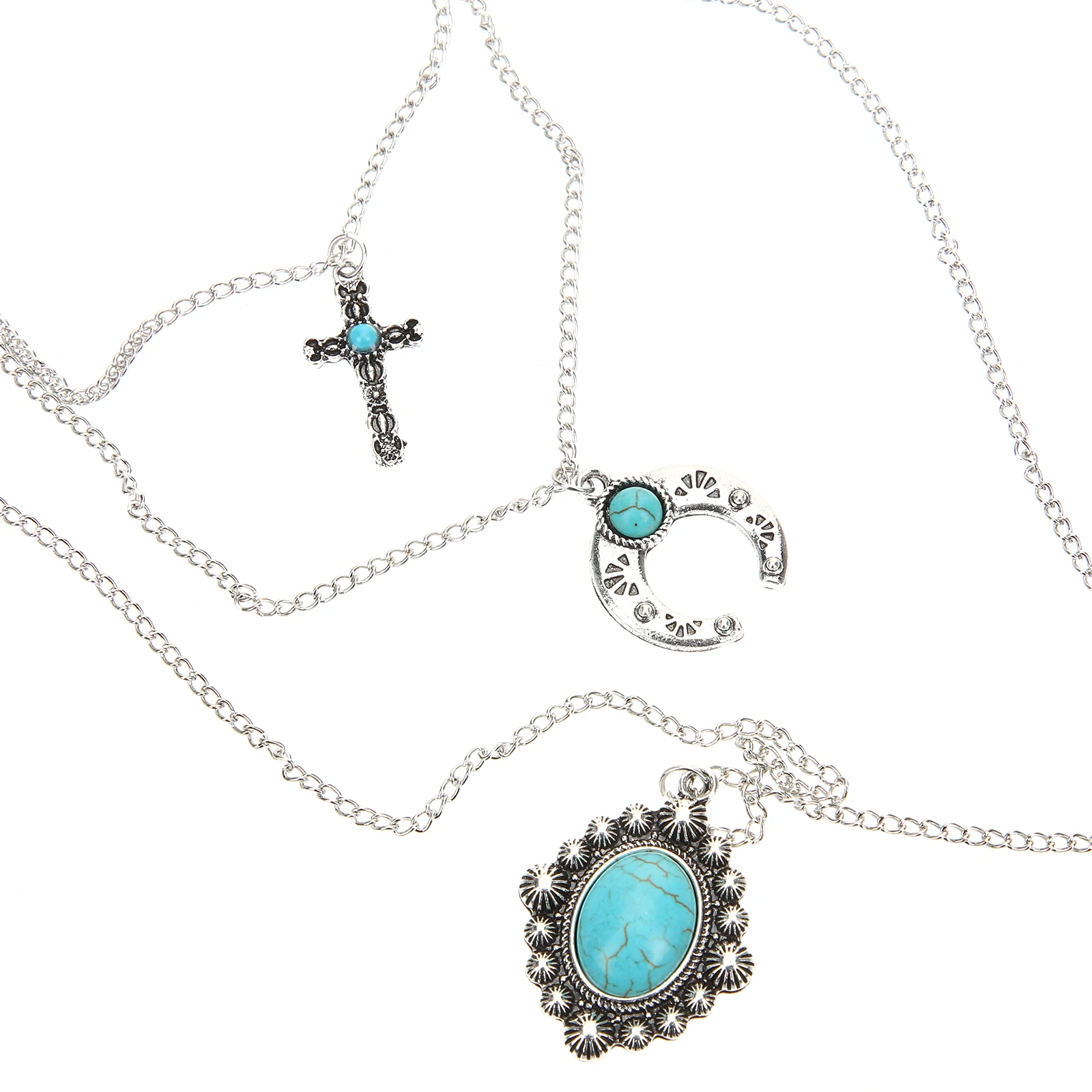 

Multi layered Necklace Women Pendant Stacked Choker Sweater Chain Jewelry Accessories Birthday Gift Elegant Design