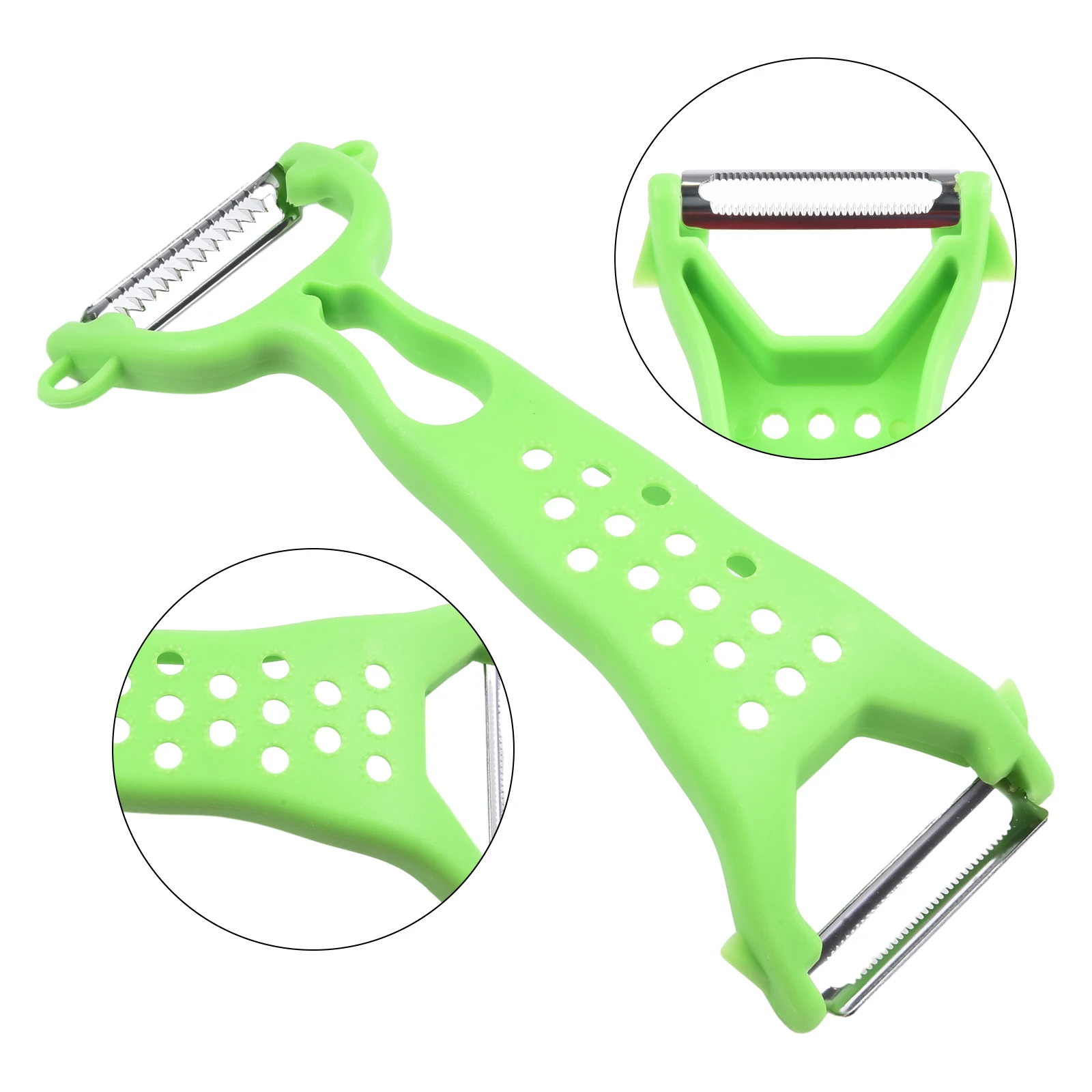 Green MultiFunction Vegetable Fruit Peeler Grater Hand Slicer Cutter Cucumber Carrot Potato Knifes Kitchen Tools