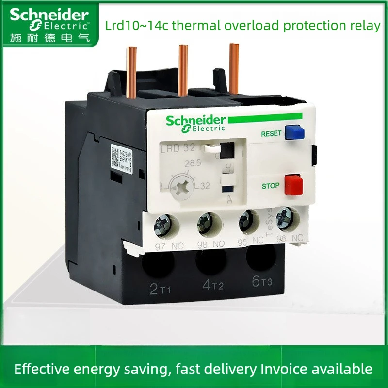 Schneider Electric Thermal Overload Relay LRD35C LRD12C LRD01C with 0.1a - 38a Overload Protection for Electrical Equipment