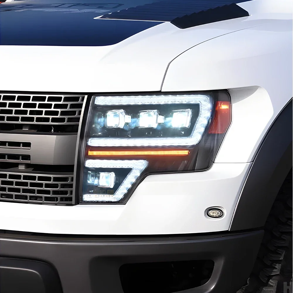 Upgraded Car Front Lamps For Ford Raptor F150 2009-2014 LED Auto Headlights Assembly Dynamic 4 Projector Lens Car Accessories