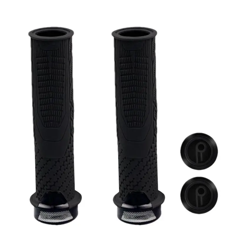 Bike Handlebar Grip Scooter Handle Grips Rubber Handle Cover Non-Slip Bicycle Handle Grips Replacement Bike Grips Comfort For