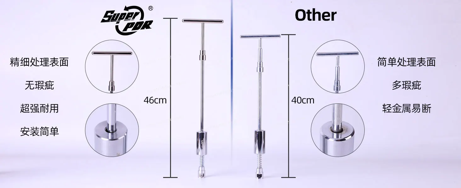 Portable Car Dent Repair Tool Set with Carrying Case for Paintless Bodywork