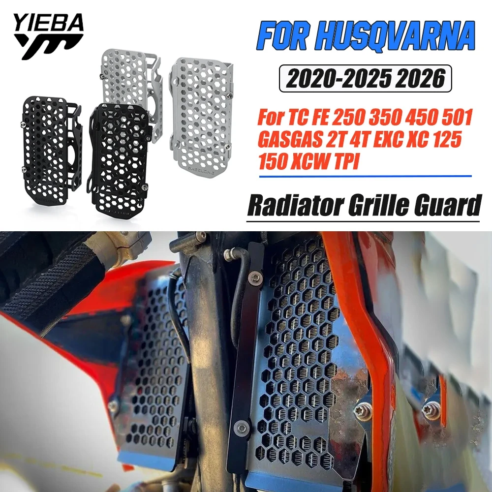

FOR Husqvarna TC FE 250 350 450 501 GASGAS 2T 4T EXC XC 125 150 XCW TPI Radiator Guard Motorcycle Accessories Water Tank Protect
