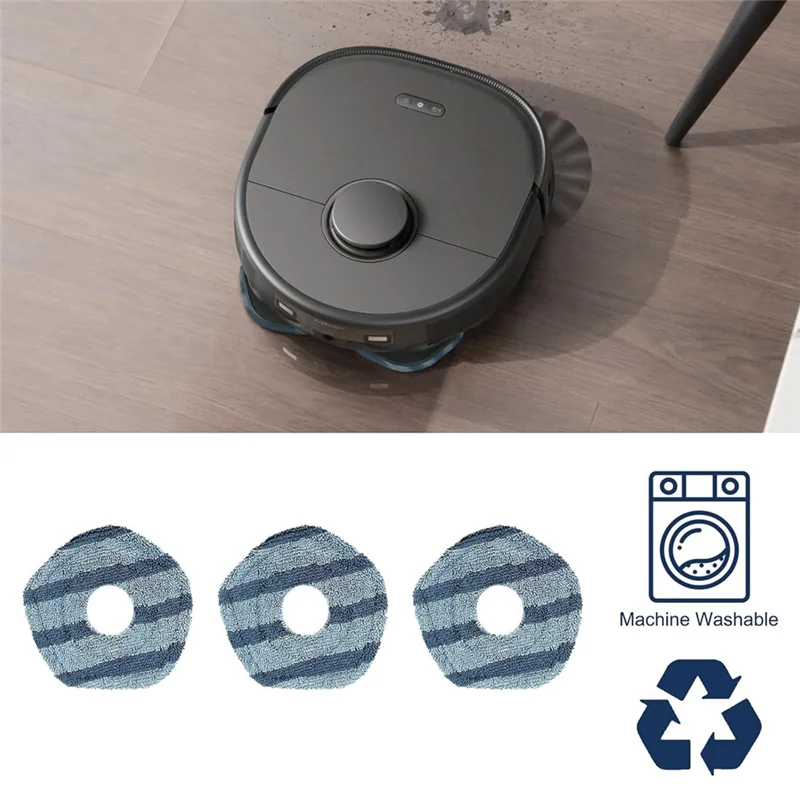 Paños de AA80-Mop para Eufy X10 Pro Omni X8/X8pro X9 Pro Robot aspirador almohadillas de fregado suaves de repuesto