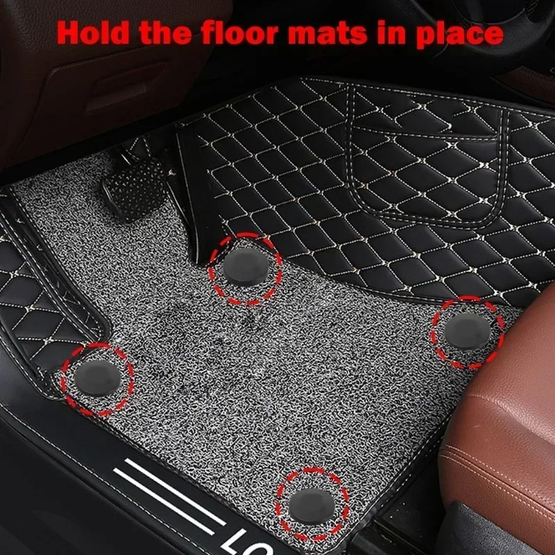 Universal Car Floor Mat Anti-Skid Fixer Grips Double Layer Fixed Clips Set Arpet Fixing Clamps Buckle Fixer Interior Accessories