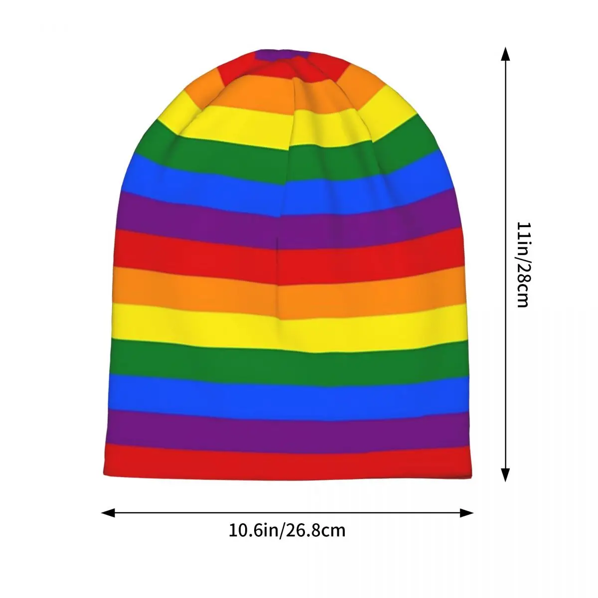 Rainbow Pride Flag Skullies Beanies Hats Warm Autumn Winter Outdoor Cap Knitted Bonnet Caps for Men Women Adult