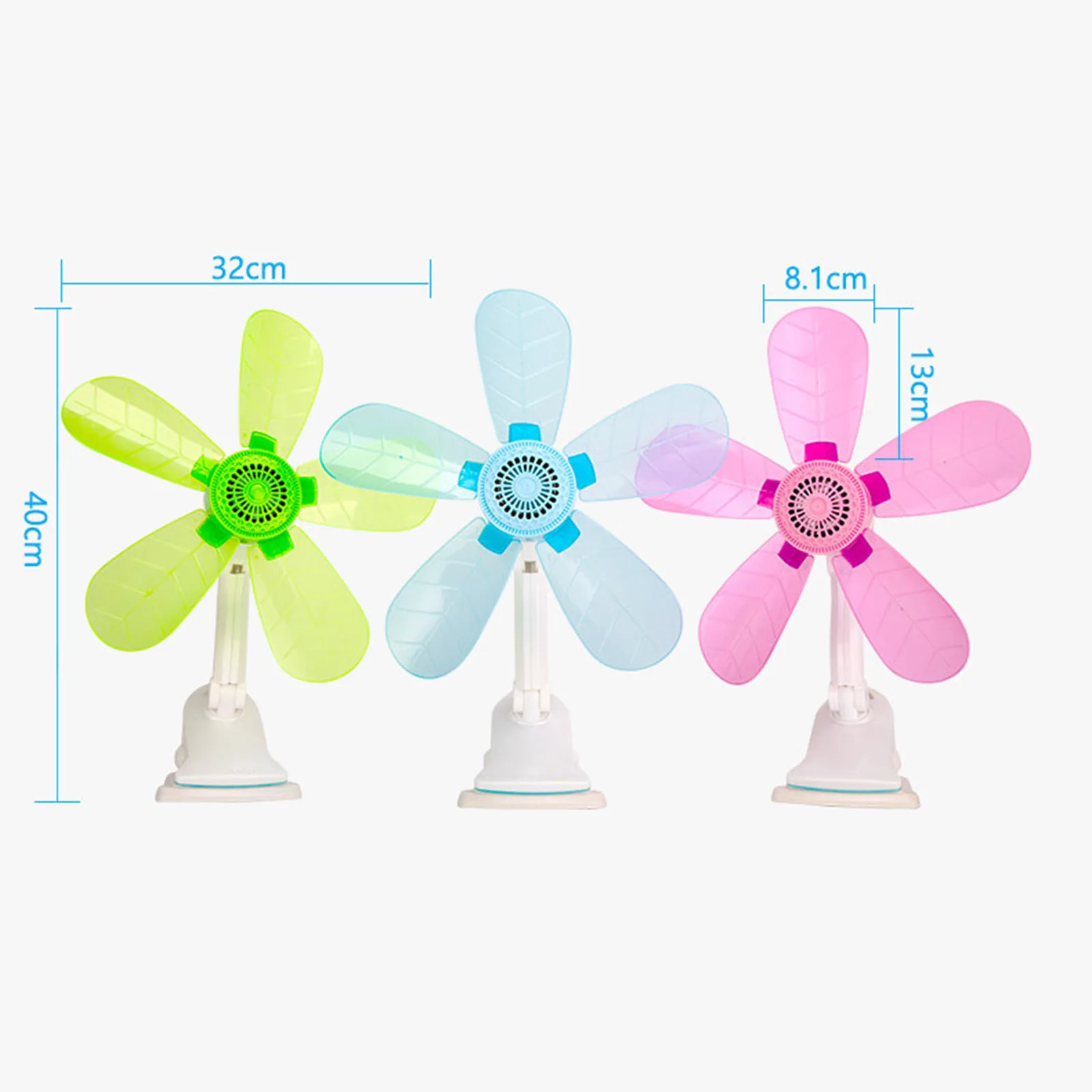 Clip on Fan Noiseless Modern Electric Fan Table Fan Personal Fan Mini Desktop Fan for Office Tent Basement Bed Dorm US Adapter