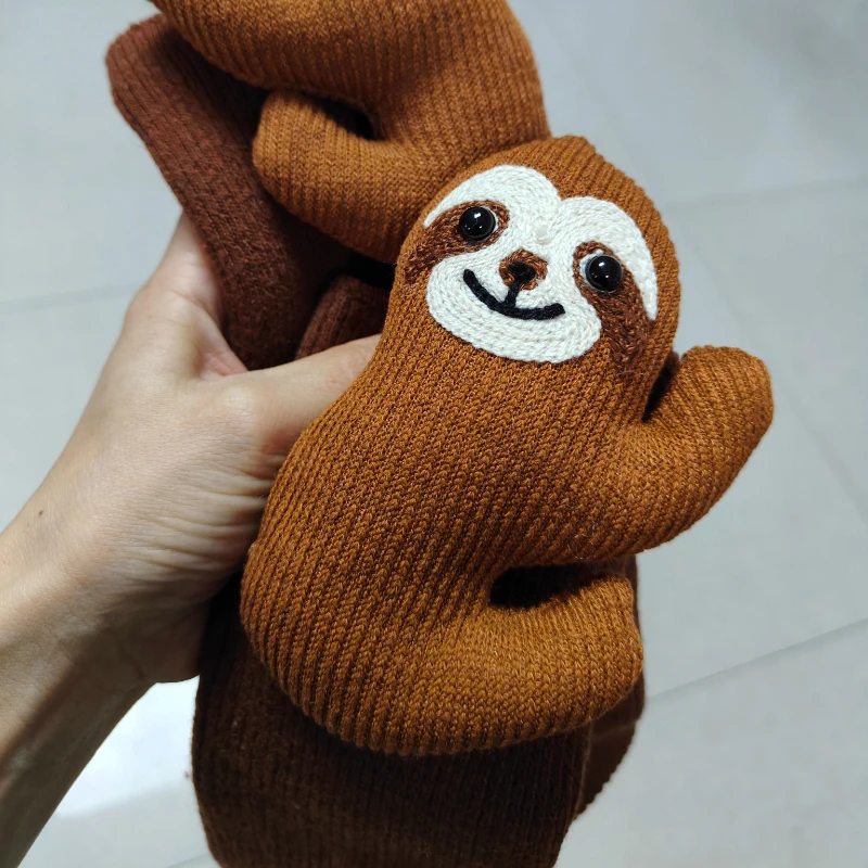 

1Pair 3D Knit Animal Socks Cute Novelty Cute Sloth Rabbit Panda Animal Socks Funny Floor Socks Christmas Holiday Gift