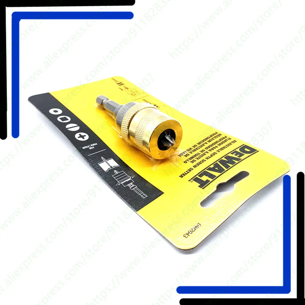 DEWALT d2043 1/4in hexagonal ajustable tornillo de ajuste de profundidad destornillador de profundidad accesorios de herramienta eléctrica