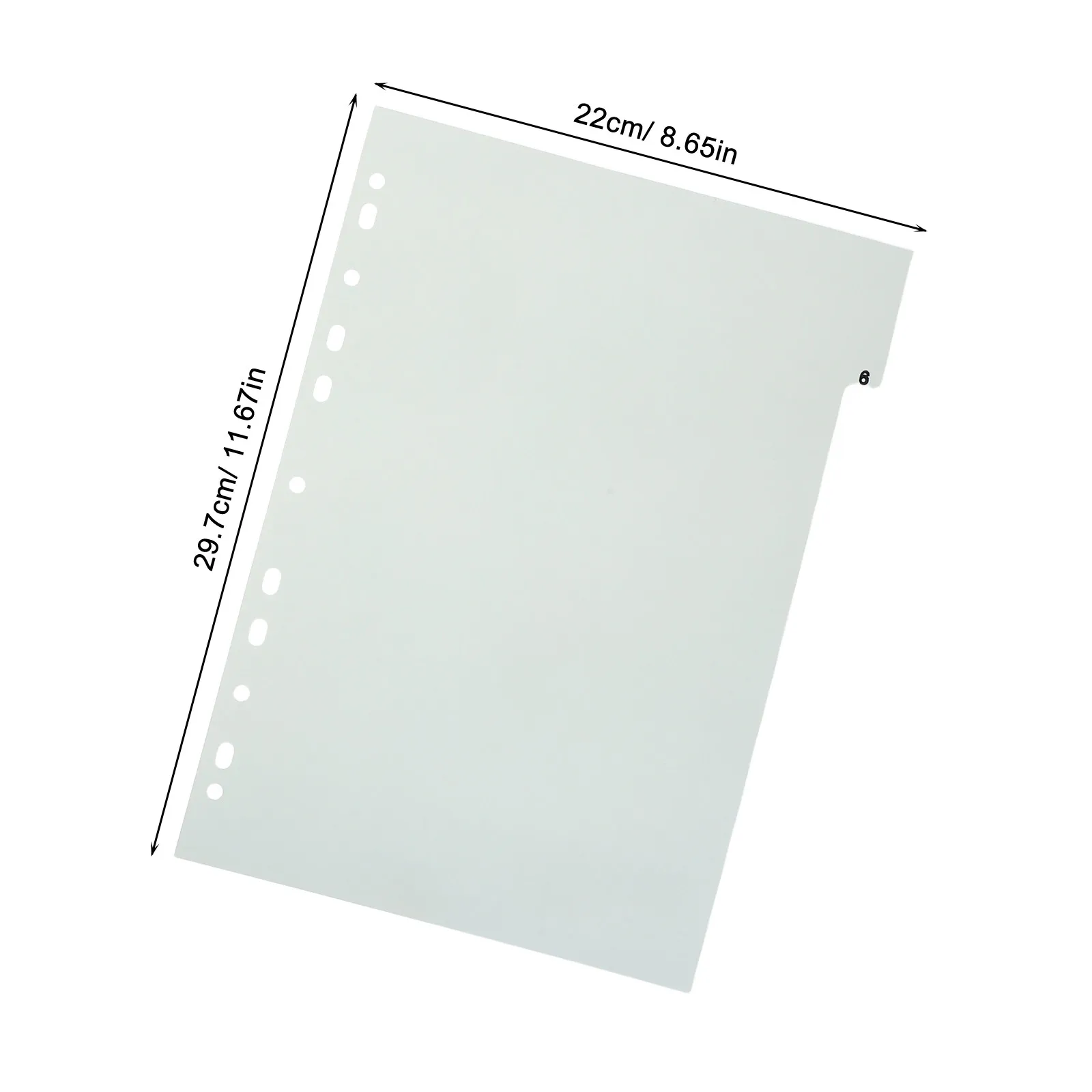 62Pcs Plastic Index Divider Tabs Multicolor Binder Organizers Loose Leaf Notebook Page Separators for Office School