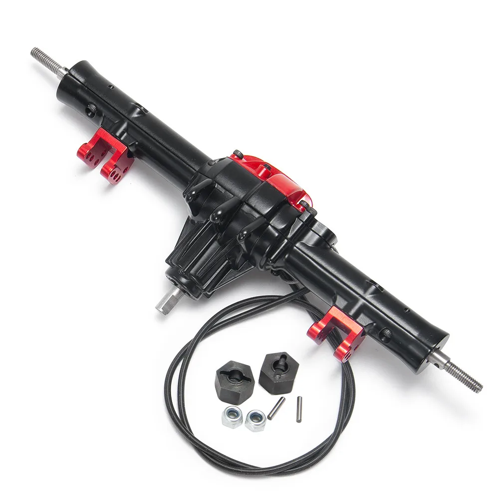 Compleet Metalen Voor-/Achteras W/Differentieel Slot Voor 1/10 MN D90 TF2 RC Crawler Auto Upgrade onderdelen RC Auto Accessoires