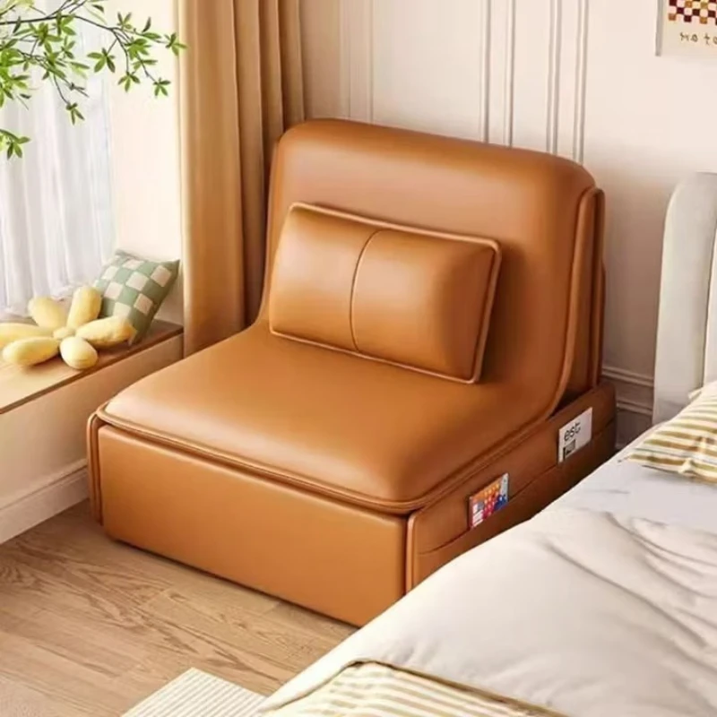 

Leather Smart Electric Sofa Bed Multifunctional Foldable Invisible Bed