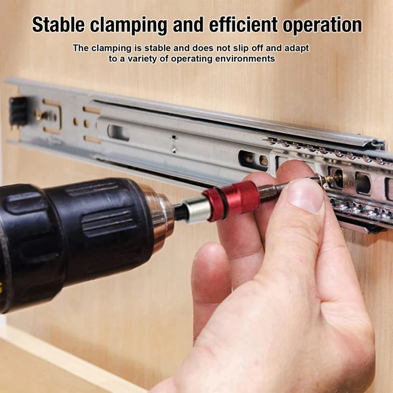 เจาะ Extension Bit Holder 4 ชิ้น, 12 นิ้วเจาะไขควง Bit Holder Bar Chuck Adapter Extender 1/4 นิ้ว Hex Bit Holde