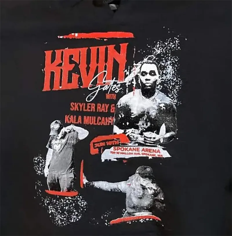 Hot Kevin Gates Black T-Shirt Cotton All Size Unisex S-5XL