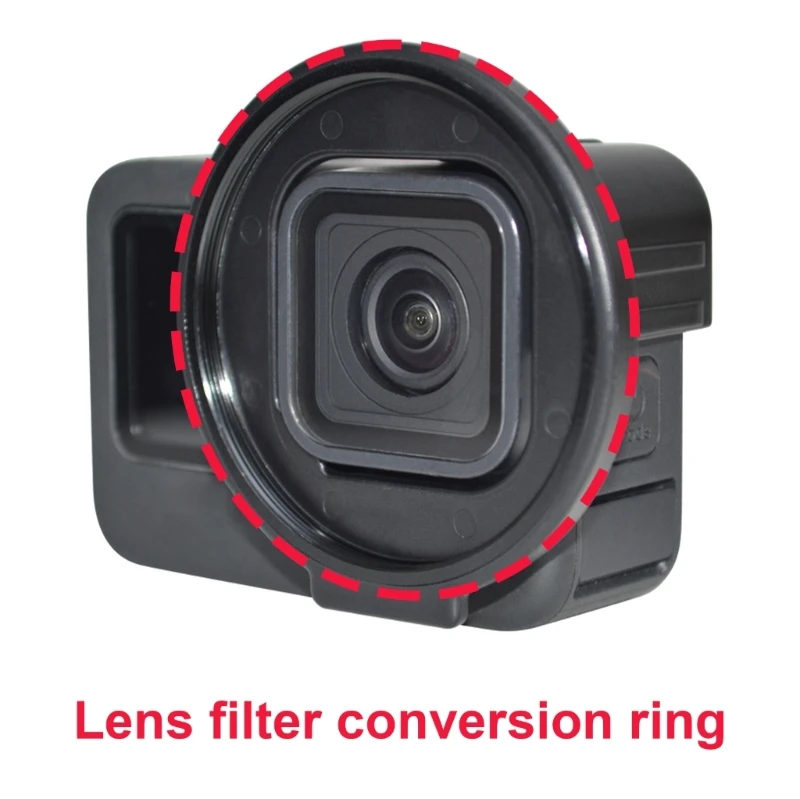 52mm Lens Step Up Filter Rings for Hero9/10/11/12 Camera Lens Adapters Rings Improve Photography Expand Camera Potential