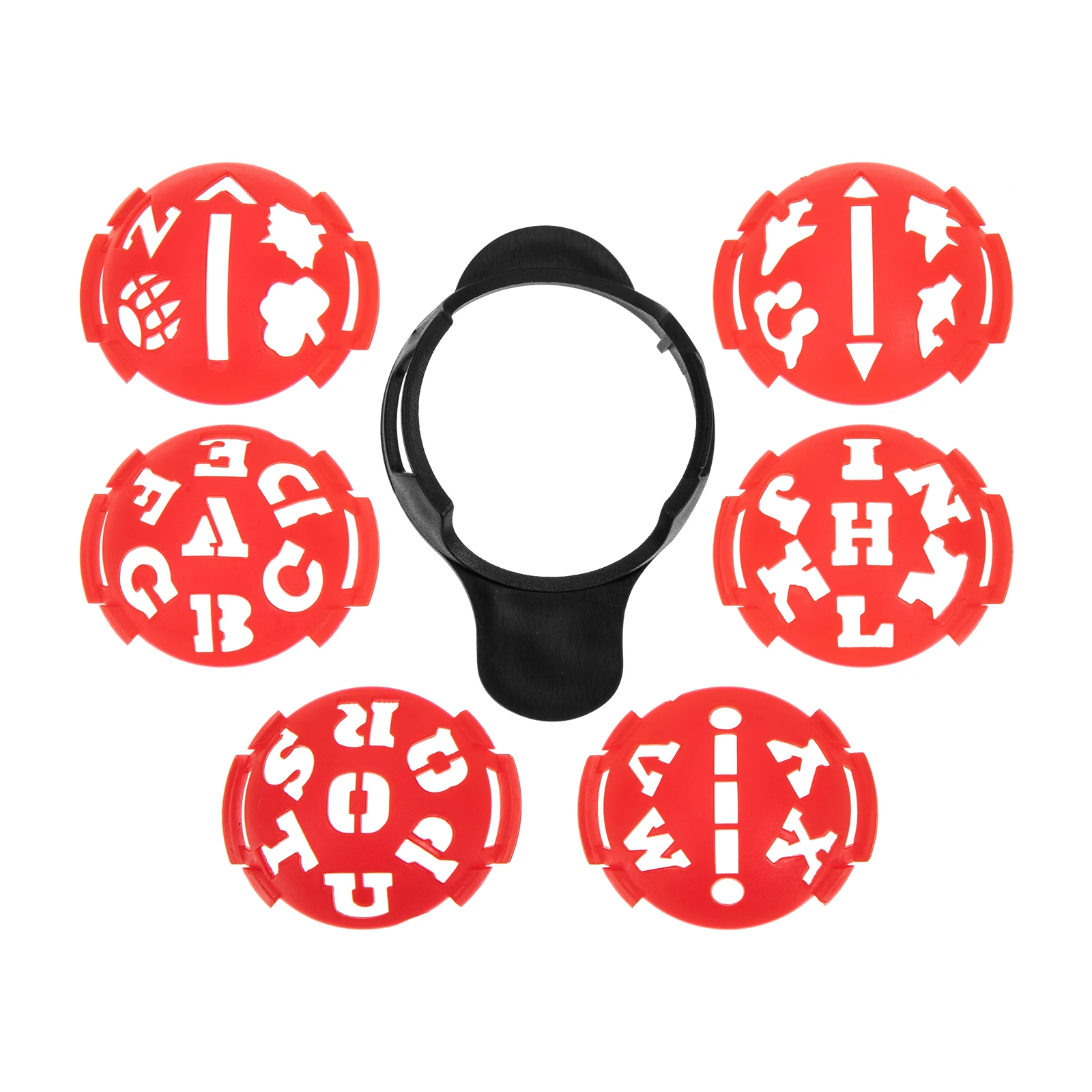 1 مجموعة المهنية صانع خط الغولف ABS كرة جولف مجموعة أقلام صغيرة خفيفة الوزن سهلة الحمل محاذاة درج لوازم الغولف #2