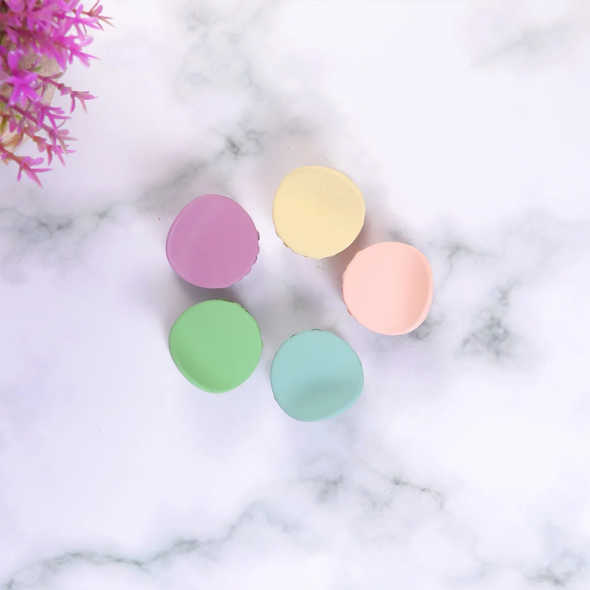 

10pcs 3.3Cm Frosted Acrylic Clips For Women Girls Adjustable Resin Hair Claws Smooth Hair Styling Accessories