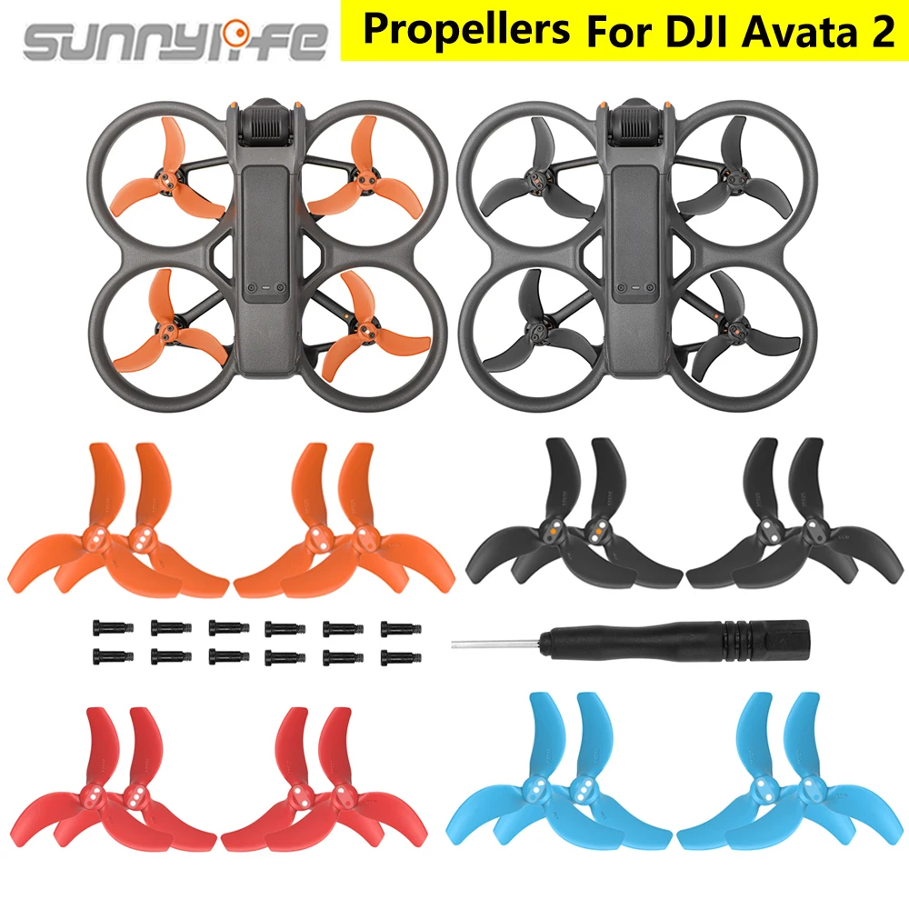 

Sunnylife Propellers For DJI Avata 2 Drone Blade Light Weight Wing Fan Replacement Propeller Parts For Avata2 Colorful Paddles