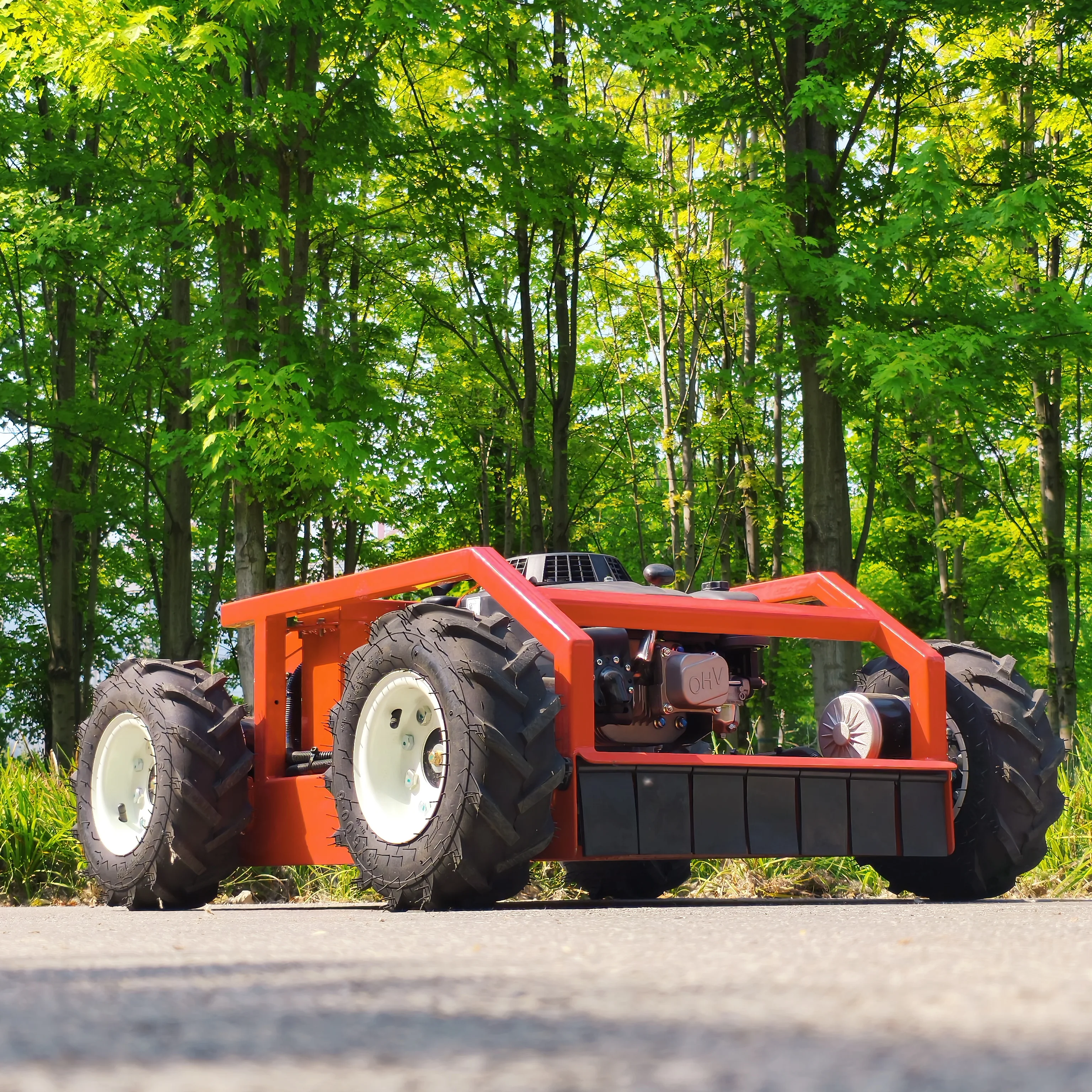 

Safe lawn mower remote control flail CE/EU5/EPA 1500 ㎡/h 500MM 5KM/H 45° Support customization Comply with 3C, CE standards