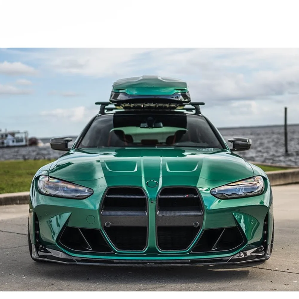 2020- Grille Fit Dry Carbon Fiber Material Car Grille Frame 4