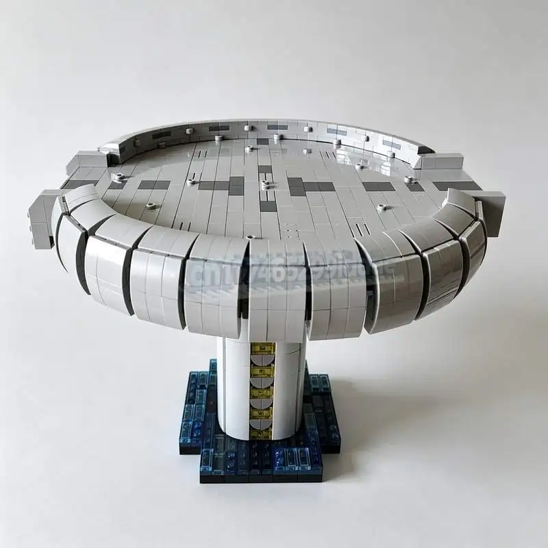 1055PCS Space Platform Modular MOC Sci-Fi Architecture Model Custom Puzzle DIY Assembly Building Blocks Toy Home Decoration Gift