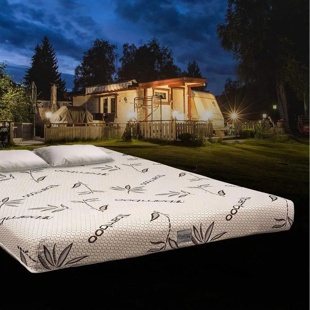 6 inch Gel Memory Foam Mattress with Bamboo Cover - RV Bunk Bed Upgrade (32 x 75)