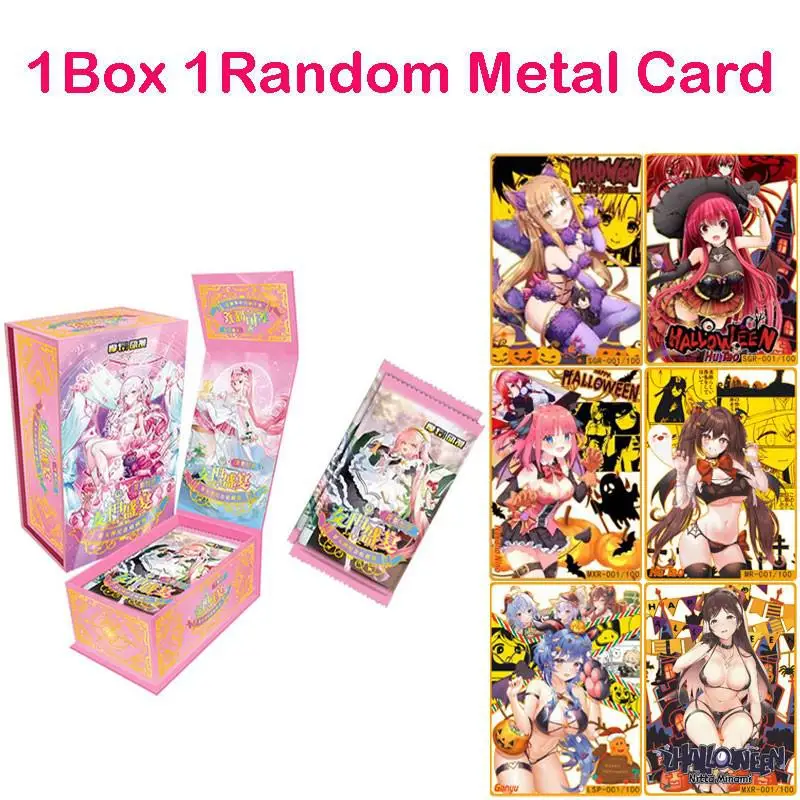 

Newest Goddess Feast 5 Collection Card Goddess Story Waifu Booster Box ACG TCG CCG Doujin Toys And Hobbies Gift With Metal Card