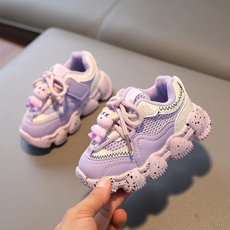 Children Cute Sports Shoes Baby Girls Sneakers Kids Running Shoes Toddler Infant Footwear Kids Boys Outdoor Casual Shoes 1-6Y