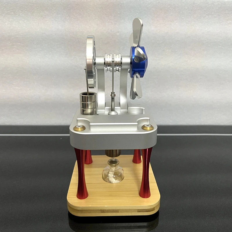 Cilindro de potencia científico, motor de alta temperatura, motor de Metal refrigerado por agua, modelo de juguete M16-CF