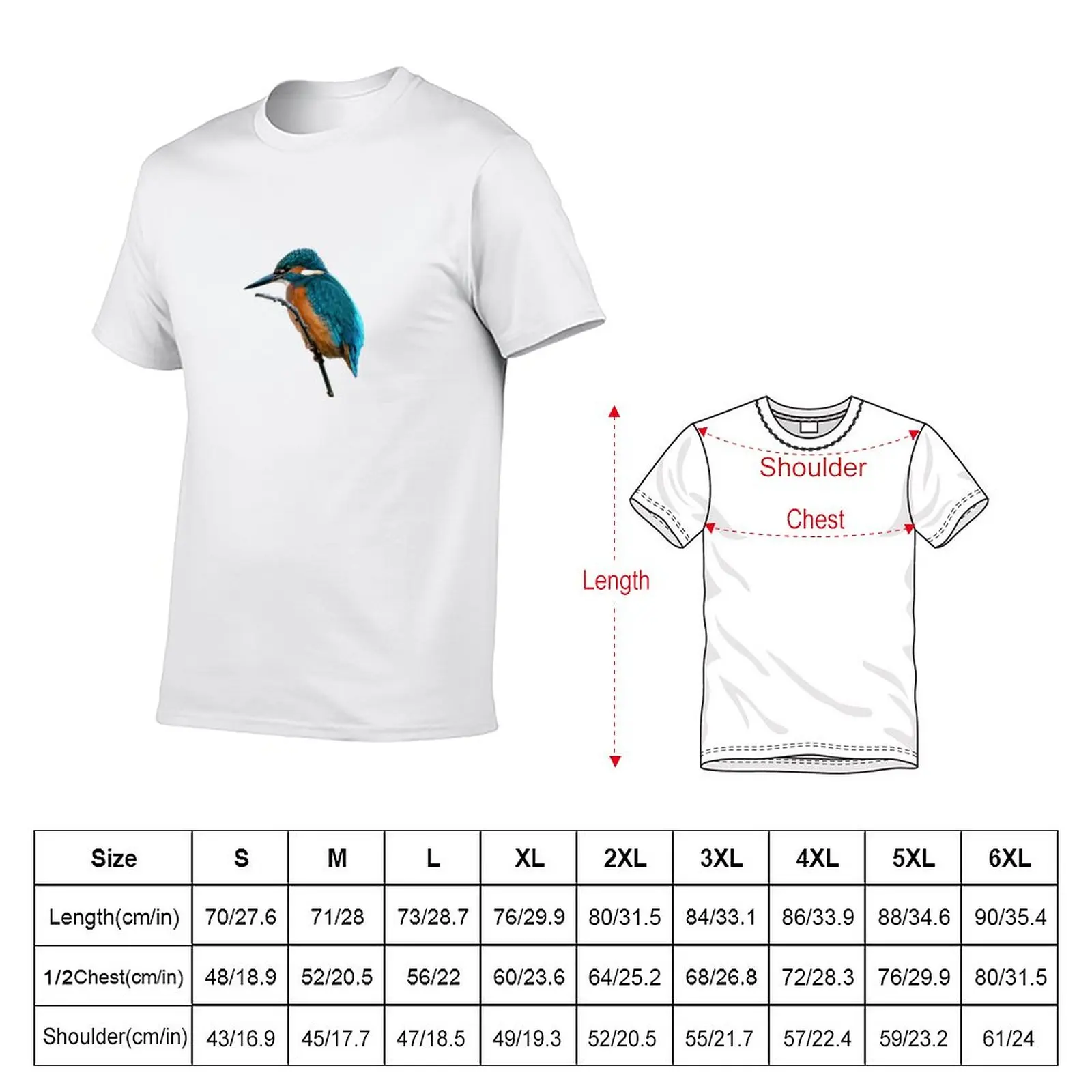 The Kingfisher T-Shirt anime plain Blouse t shirts for men graphic