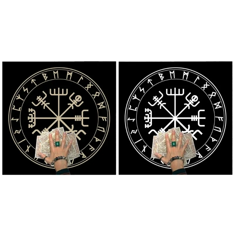 Pendules carrés, nappe d'autel Divination, jeu société, tapis Tarot, Rune, nappe d'astrologie, oracles, tapis cartes