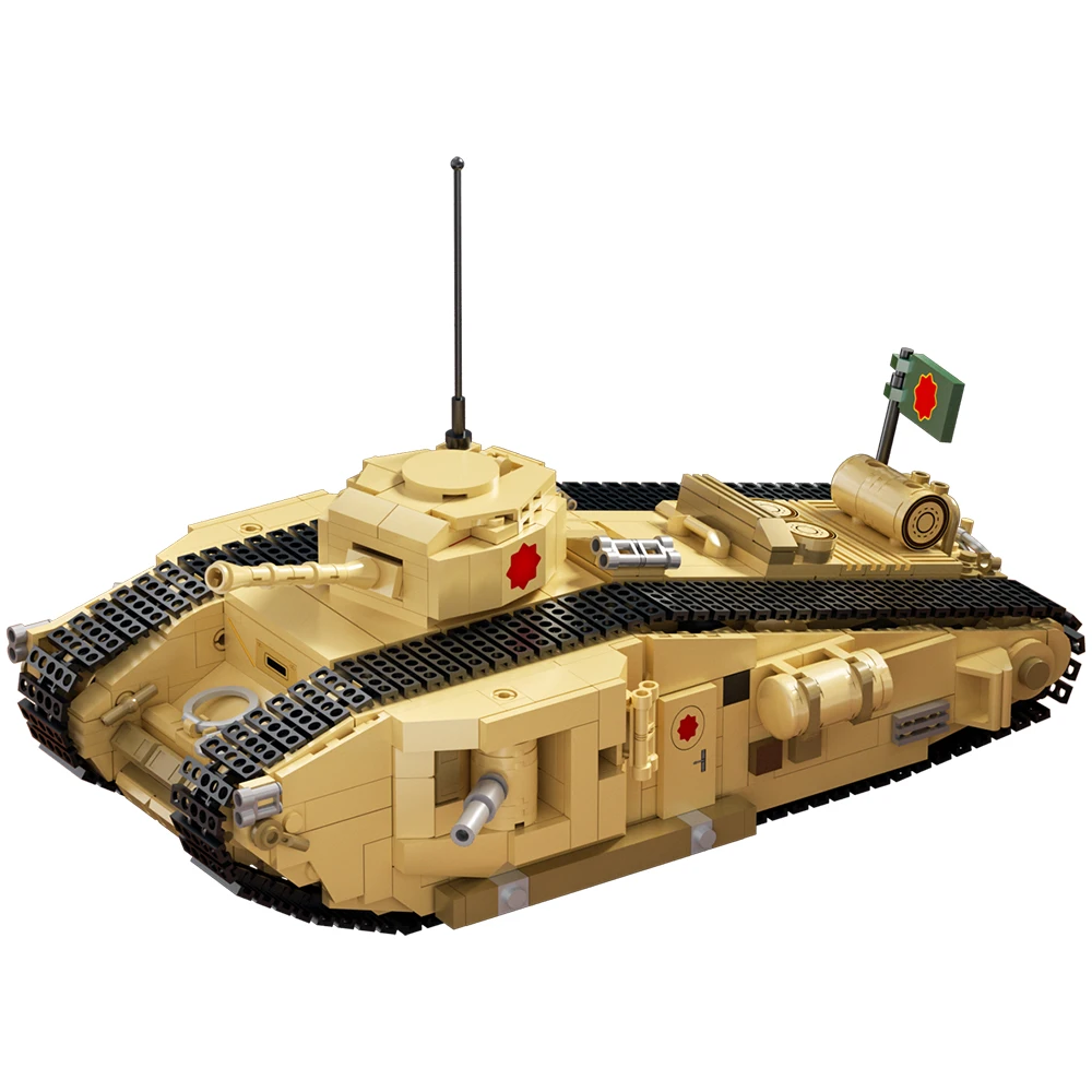Gobricks MOC إنديانا جونز آخر الصليبية دبابة عسكرية مغامرة غزاة نموذج الطوب بنة مجموعة لعب للأطفال هدية