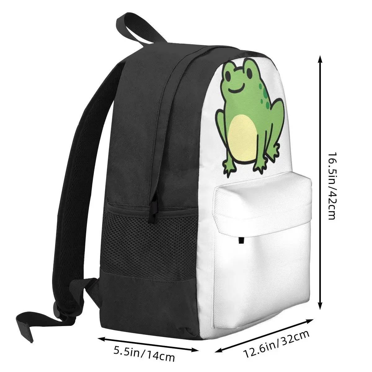 Bolsa de ombro de grande capacidade dos desenhos animados Mochilas de sapo, Mochila para crianças, Mochila para laptop para meninos e meninas